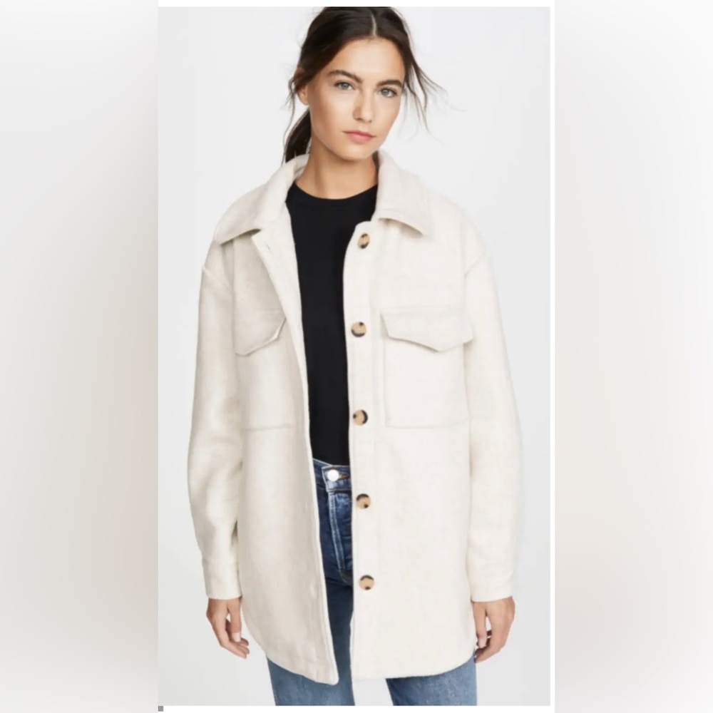 - Line & Dot Wool Blend Jacket -